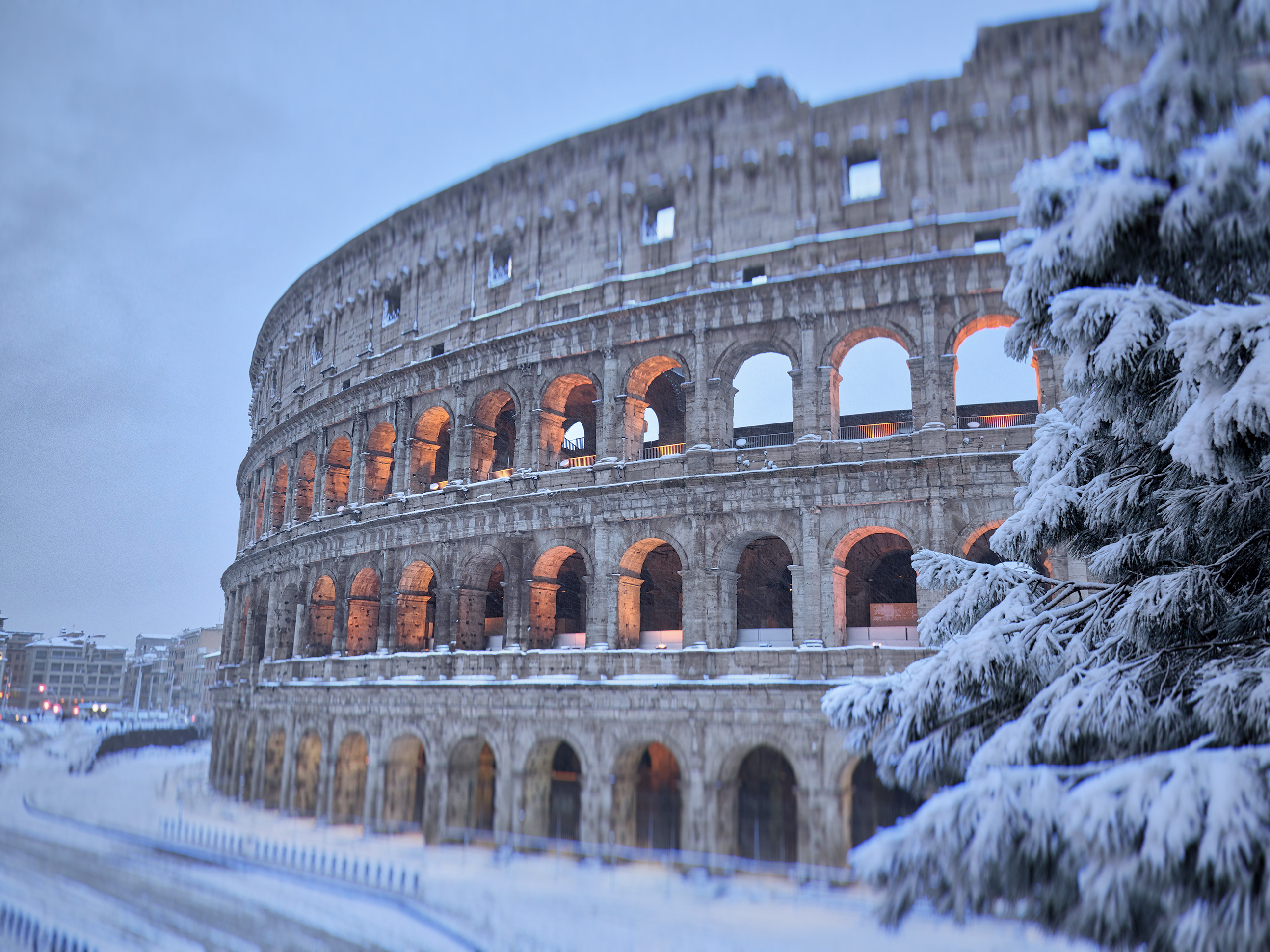 Colosseum & Snow